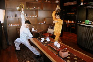 Dragon Asking For Directions, Hidden Tea Serving Posture in China, Babaocha in Restaurants, Eight Treasure Tea, 8 Treasures Tea